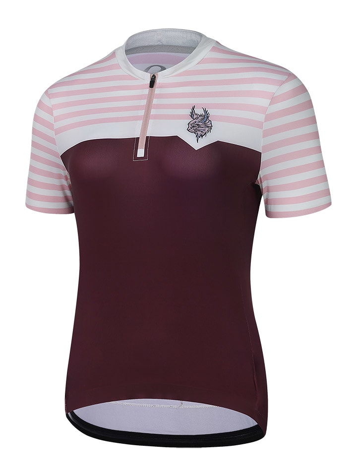 Protective Koszulka kolarska w kolorze czerwono-jasnoróżowym rozmiar: 48