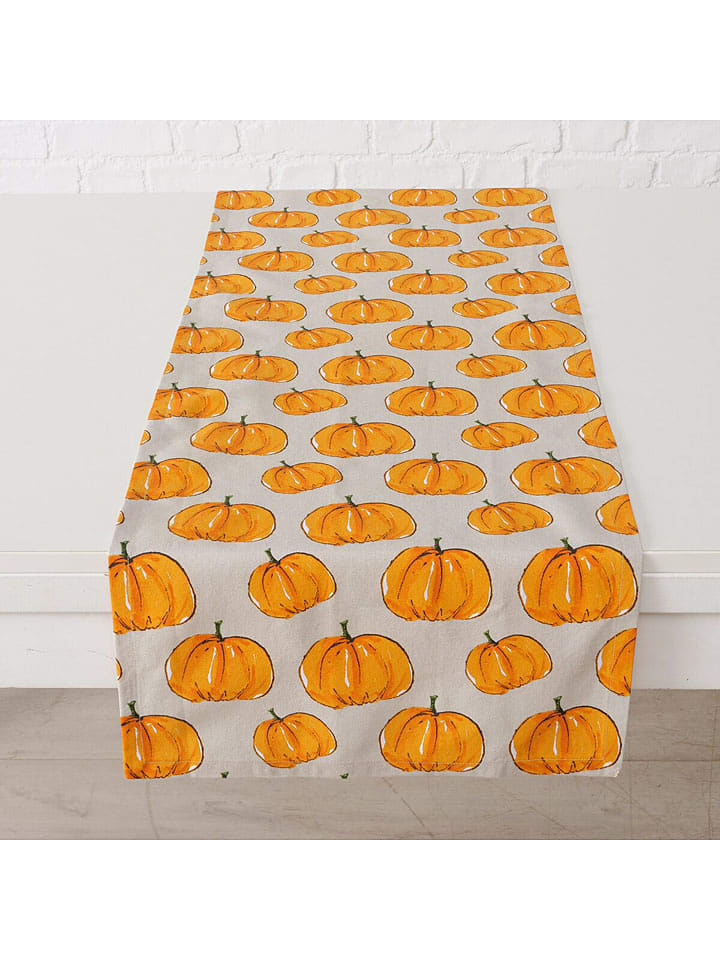 Boltze Bieżnik "Pumpkin" w kolorze beżowo-pomarańczowym - 140 x 40 cm rozmiar: onesize