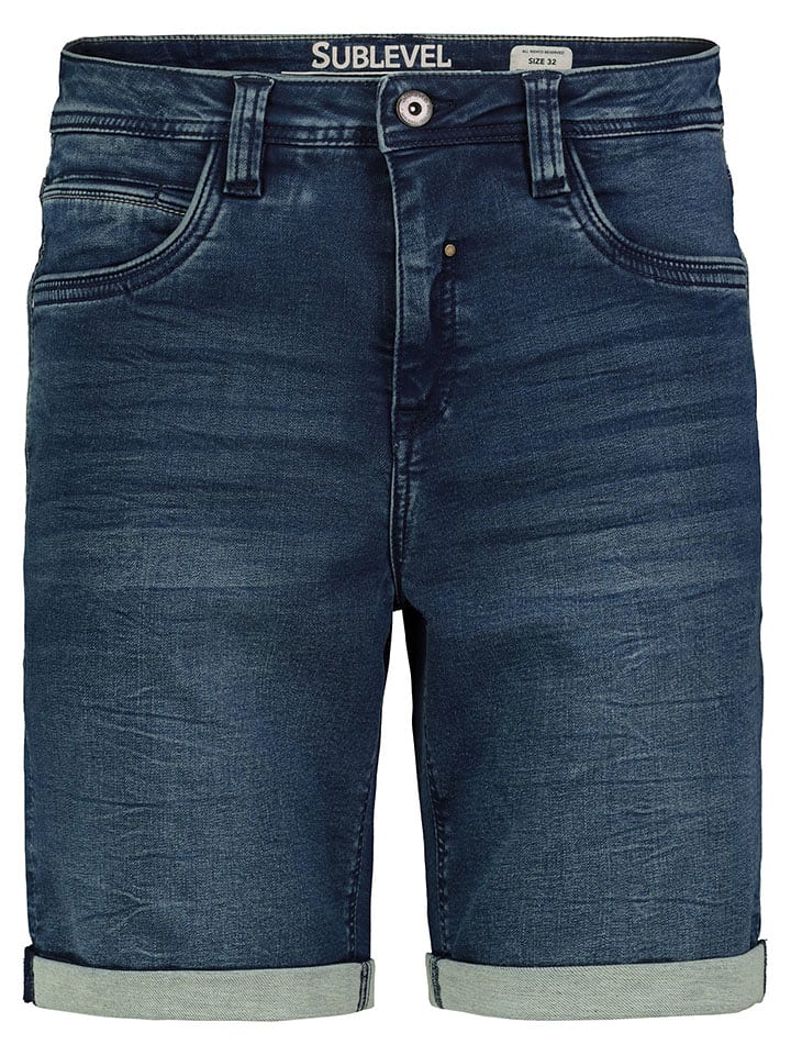 Sublevel Bermudy dżinsowe w kolorze granatowym rozmiar: W33