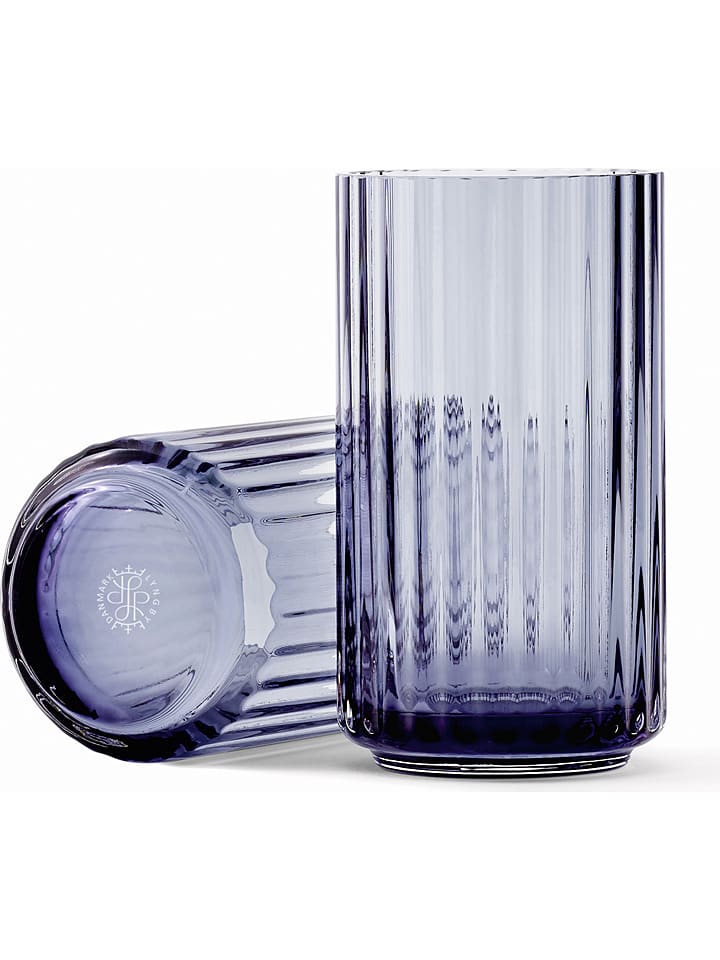 LYNGBY Wazon "Lyngby" w kolorze niebieskim - wys. 12,5 cm rozmiar: onesize