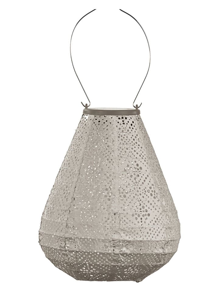 Lumiz Lampion solarny LED w kolorze szarobrązowym - wys. 22,5 x Ø 20 cm rozmiar: onesize