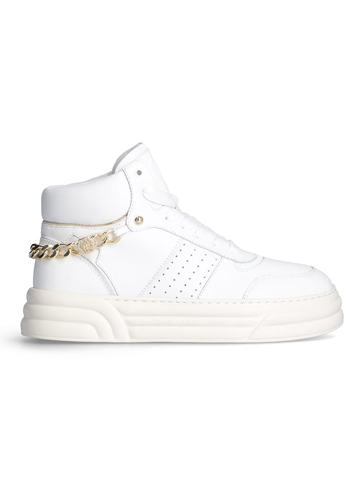 Liu Jo Skórzane sneakersy w kolorze białym rozmiar: 37