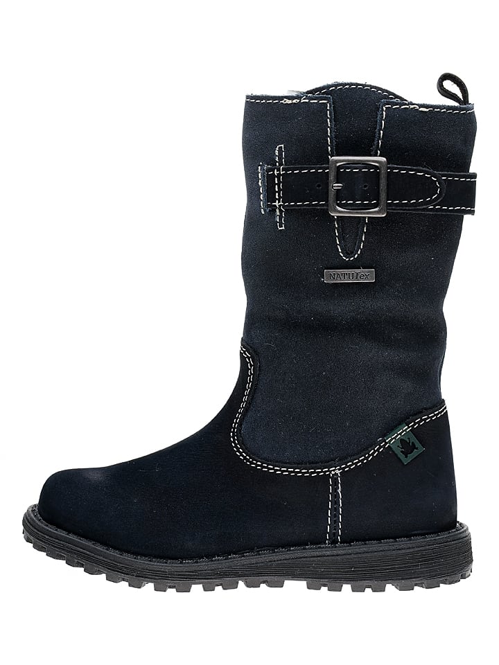 El Naturalista Skórzane kozaki zimowe w kolorze granatowym rozmiar: 34