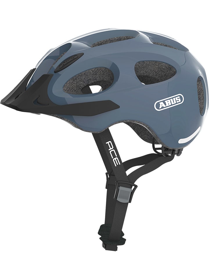 ABUS Kask rowerowy "Youn-I ACE" w kolorze niebieskim rozmiar: 48-54 cm