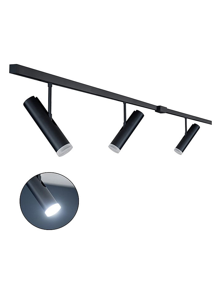 FH Lighting Lampa sufitowa LED w kolorze czarnym - szer. 300 cm rozmiar: onesize