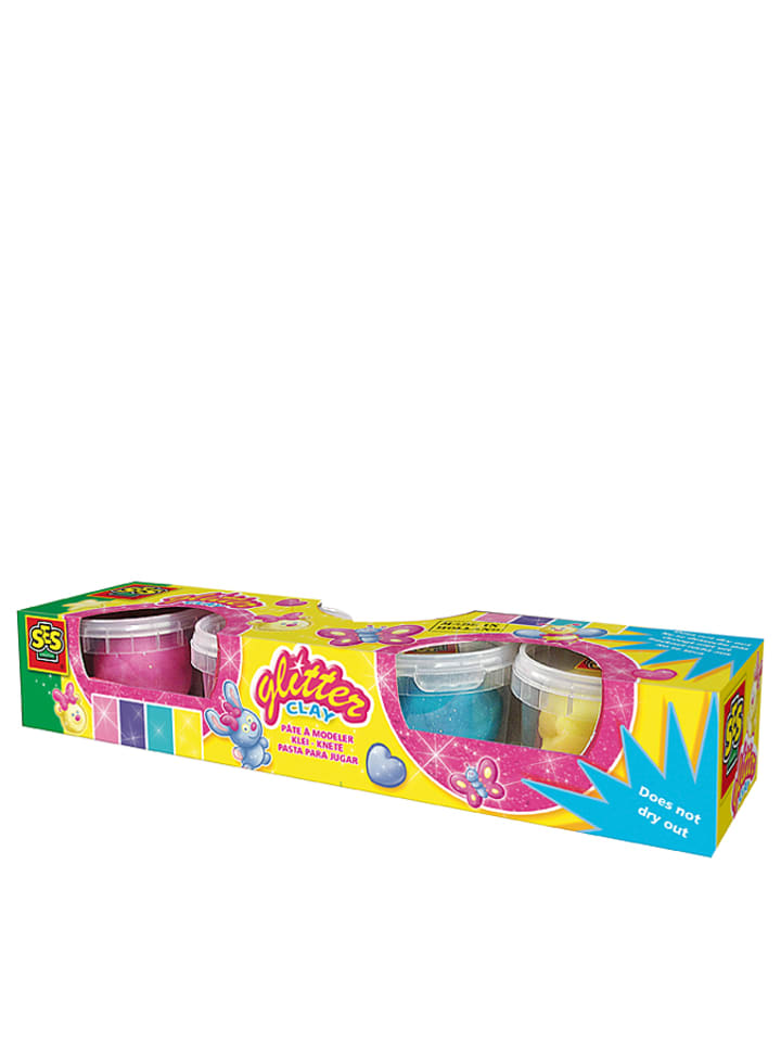 SES Brokatowa ciastolina "Glitter Clay" - 3+ rozmiar: onesize