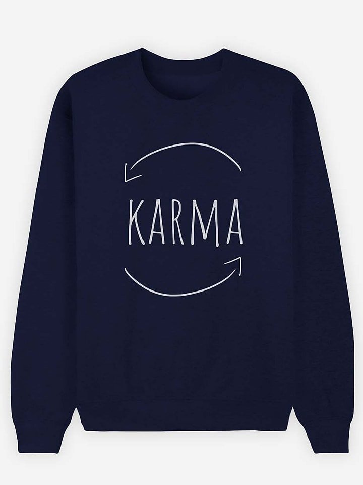 WOOOP Bluza "Karma" w kolorze granatowym rozmiar: M