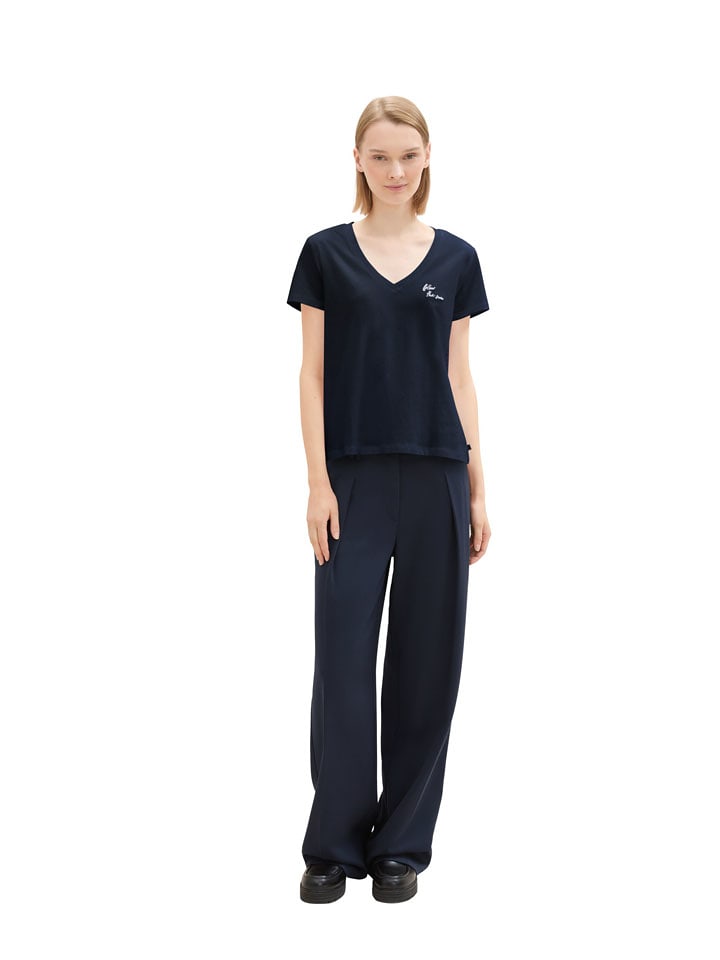 TOM TAILOR Denim Koszulka w kolorze granatowym rozmiar: L