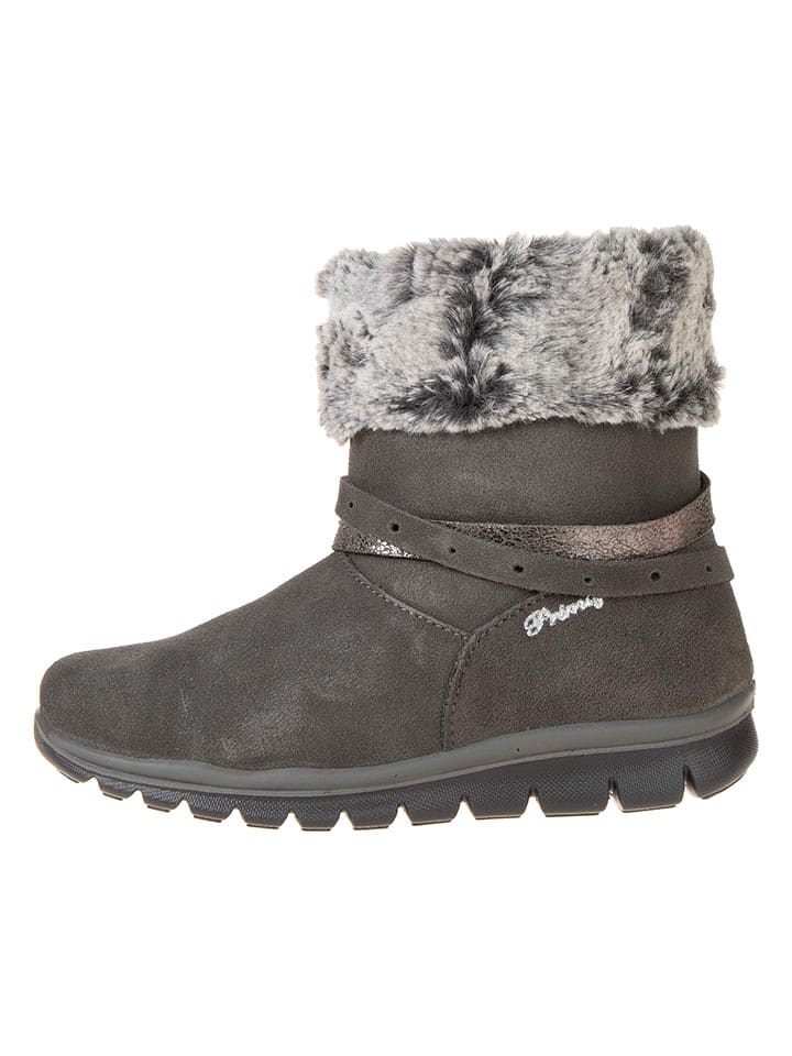 Primigi Skórzane kozaki zimowe "Hilos" w kolorze brązowym rozmiar: 34