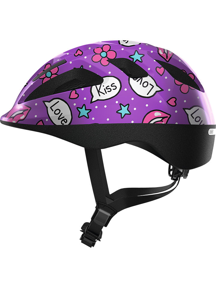 ABUS Kask rowerowy Bell "Smooty 2.0" w kolorze fioletowym ze wzorem rozmiar: 50-55 cm