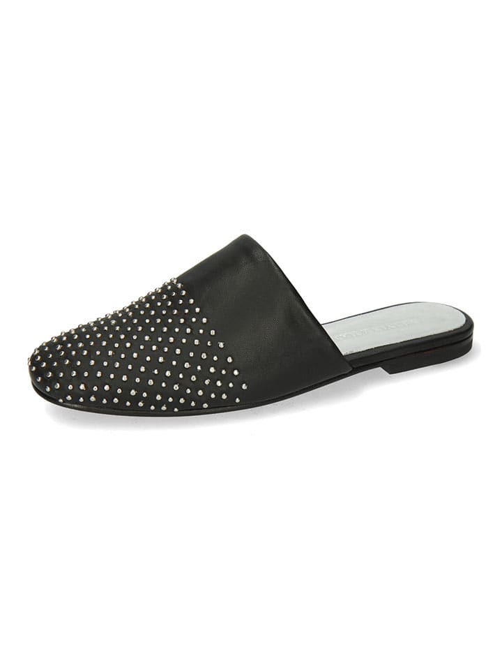 MELVIN & HAMILTON Skórzane chodaki w kolorze czarnym rozmiar: 36