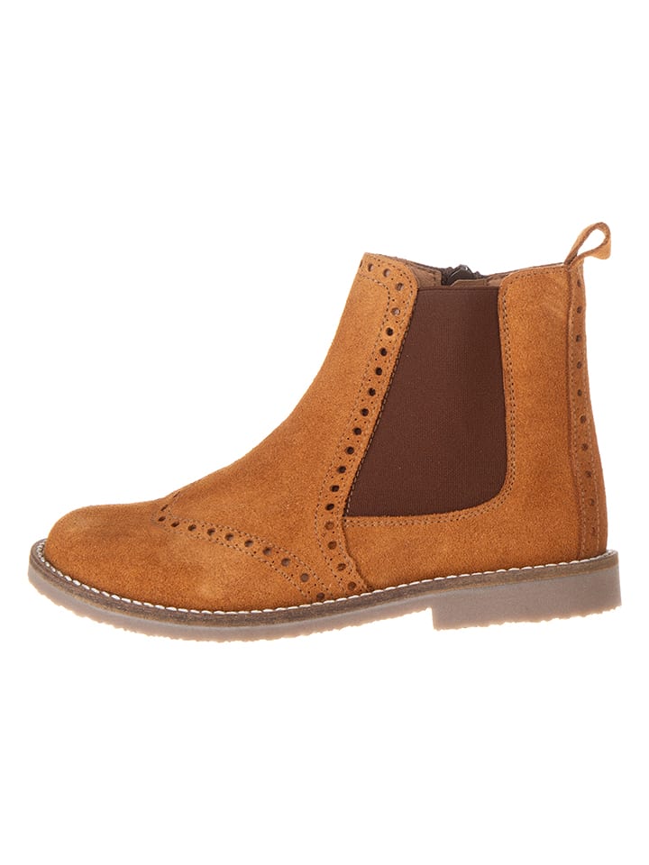 lamino Skórzane sztyblety w kolorze jasnobrązowym rozmiar: 32