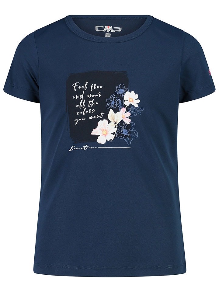 CMP Koszulka funkcyjna w kolorze granatowym rozmiar: 98