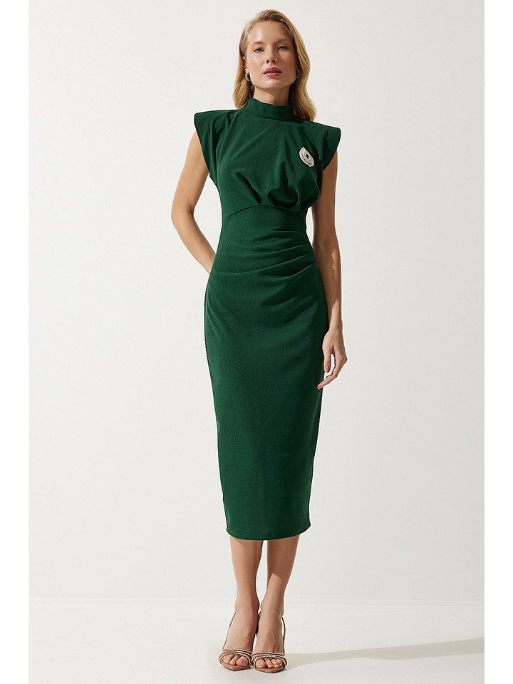 Happiness Istanbul Sukienka w kolorze ciemnozielonym rozmiar: 36