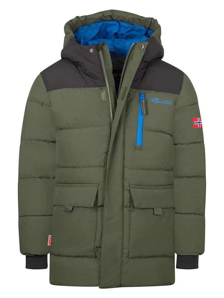 Trollkids Parka "Torsvag" w kolorze khaki rozmiar: 98