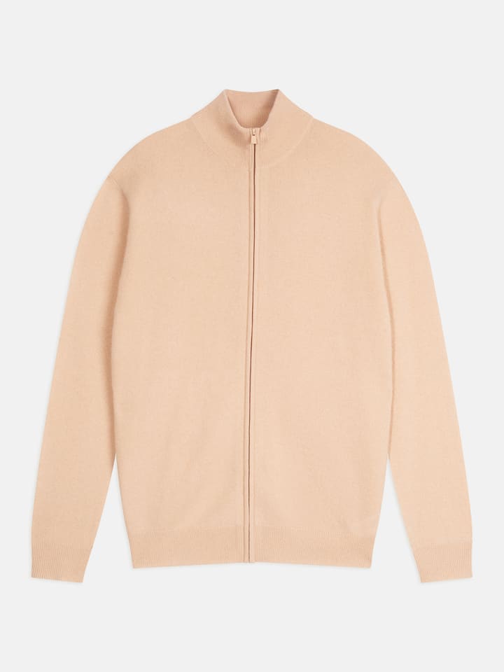 Just Cashmere Kaszmirowy kardigan "Alan" w kolorze beżowym rozmiar: L