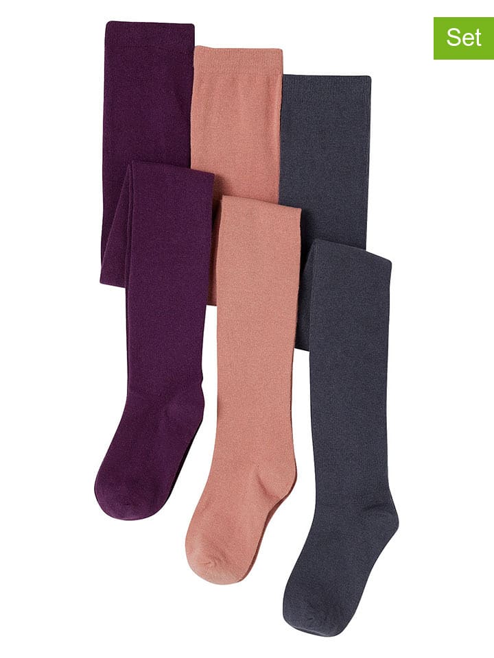 vertbaudet Rajstopy (3 pary) ze wzorem rozmiar: 19/22