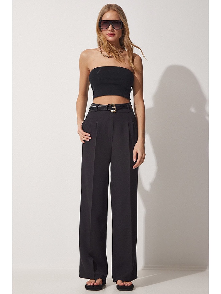 Happiness Istanbul Spodnie w kolorze czarnym rozmiar: 36