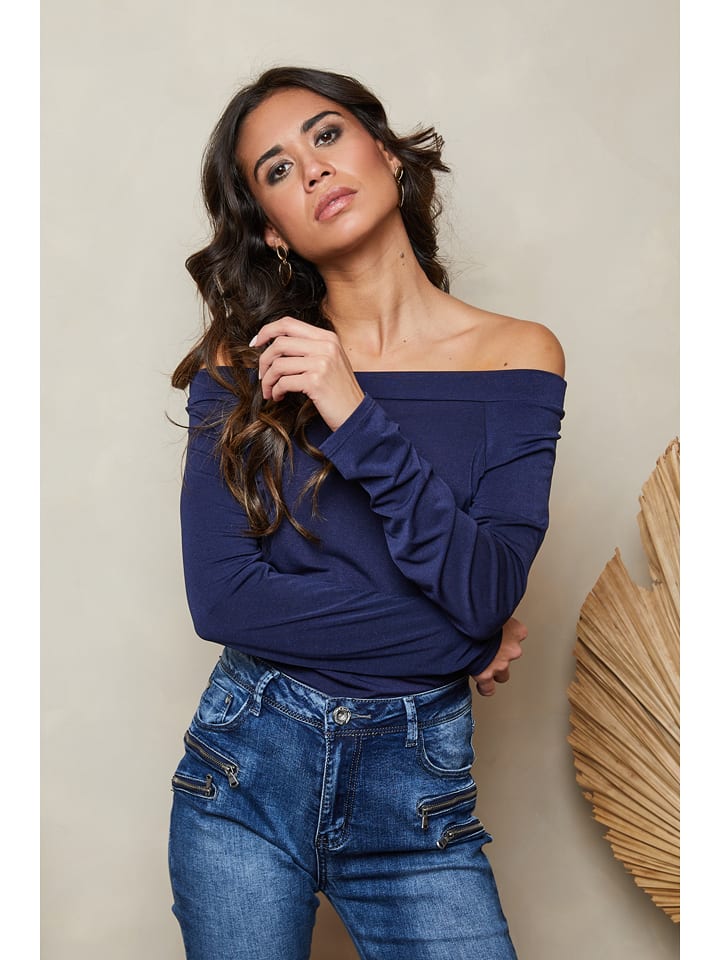 Joséfine Koszulka "Chirane" w kolorze granatowym rozmiar: M