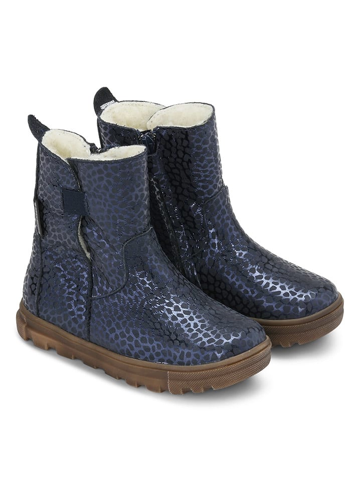 Bundgaard Skórzane kozaki zimowe "Nadia" w kolorze granatowym rozmiar: 26