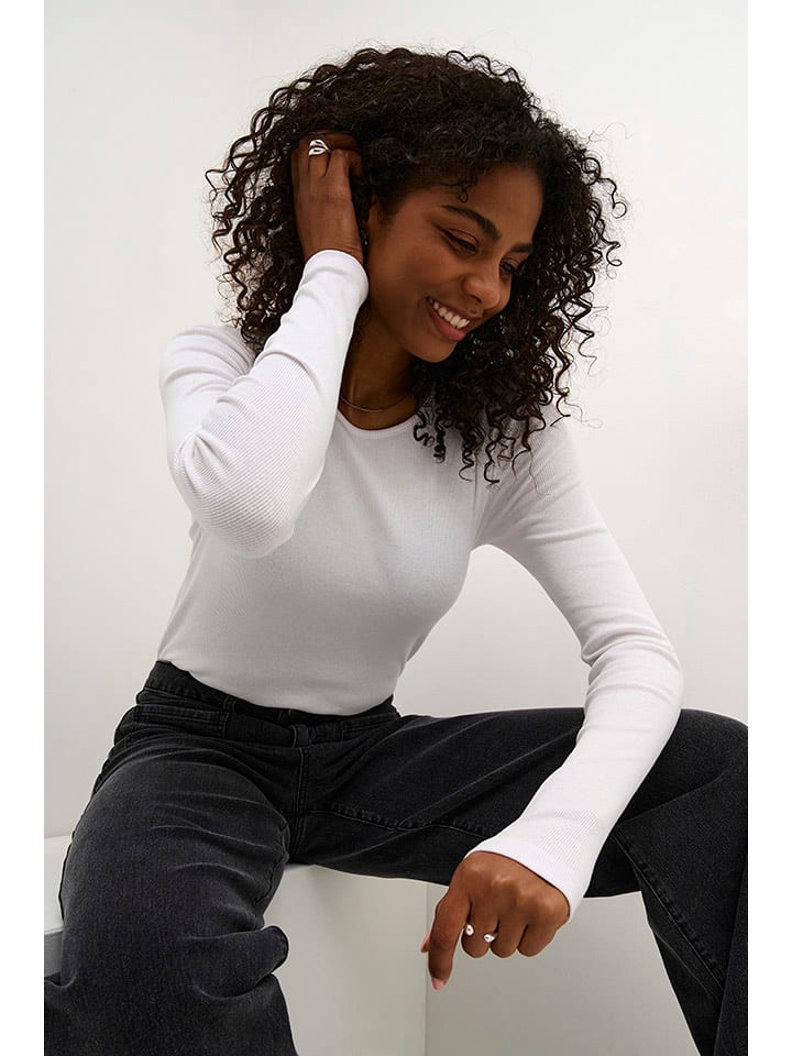 Kaffe Koszulka w kolorze białym rozmiar: XXL