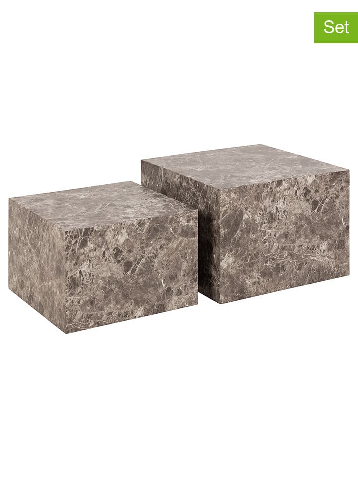 Actona Ławy (2 szt.) "Dice" w kolorze brązowym rozmiar: onesize