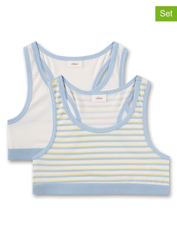 s.Oliver Topy (2 szt.) w kolorze białym rozmiar: 152