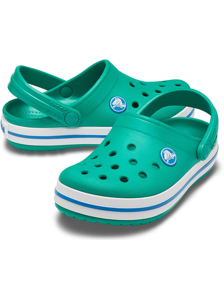 Crocs Chodaki "Crocband" w kolorze zielonym rozmiar: 19/20