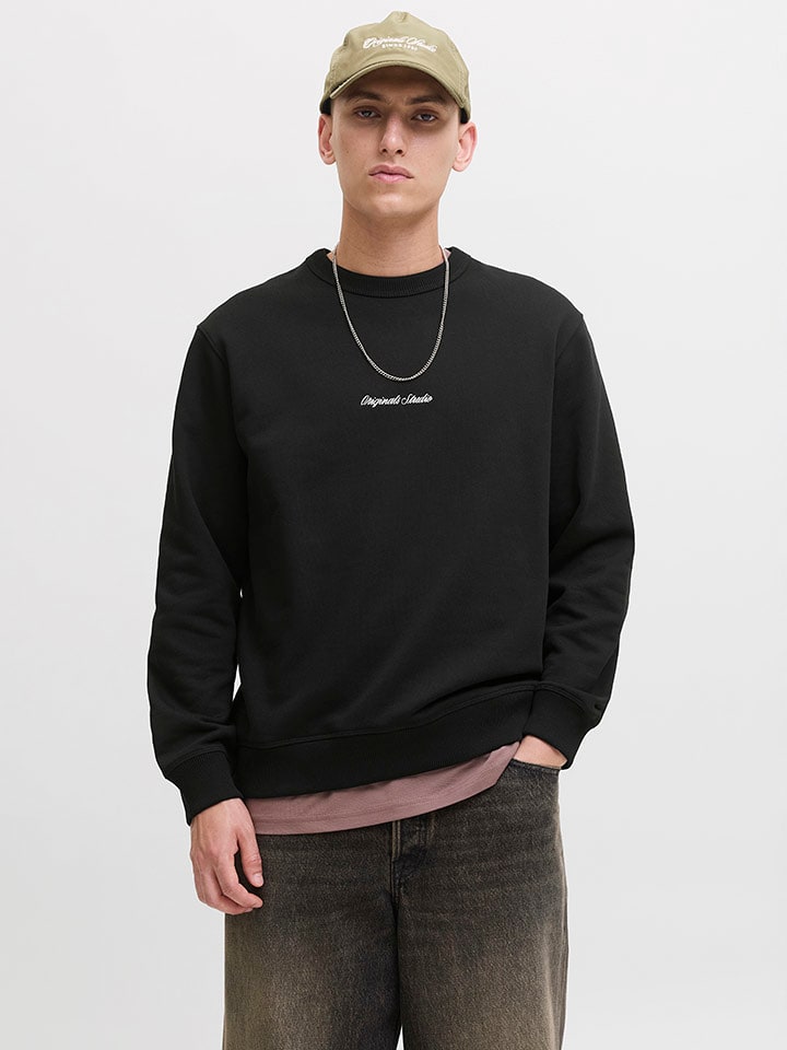 Jack & Jones Bluza "Jormorrebro" w kolorze czarnym rozmiar: M