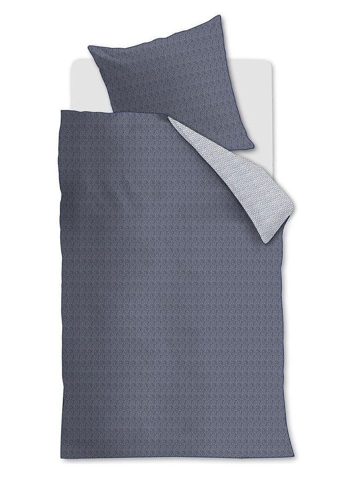 Rivièra Maison Komplet pościeli "Twisted" w kolorze niebieskim rozmiar: 200x200/220 cm