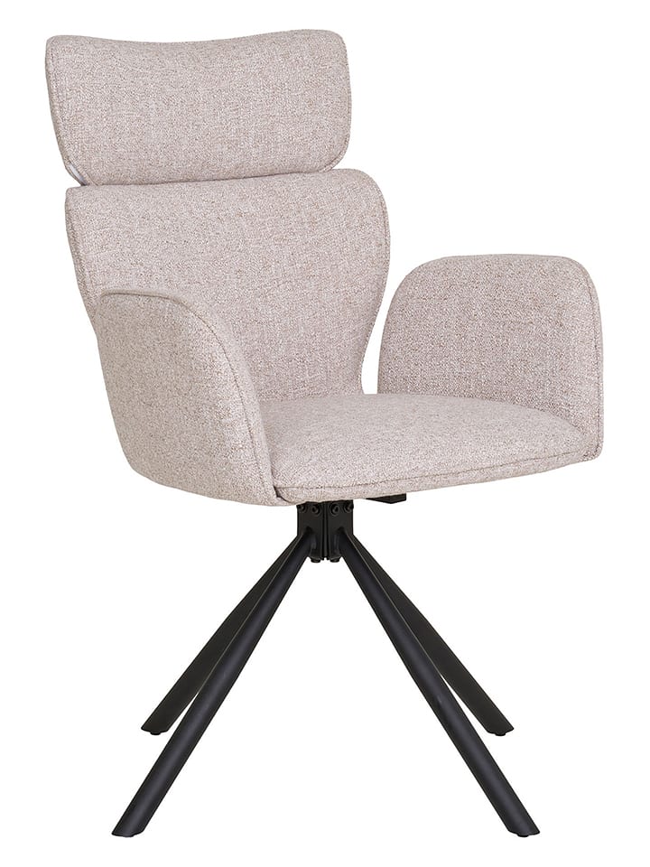 House Nordic Krzesło "Cordoba" w kolorze kremowo-czarnym do jadalni - 56 x 95 x 60 cm rozmiar: onesize