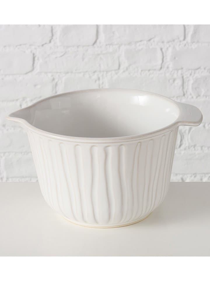 Boltze Miska w kolorze białym - wys. 13,7 x Ø 21,4 cm rozmiar: onesize
