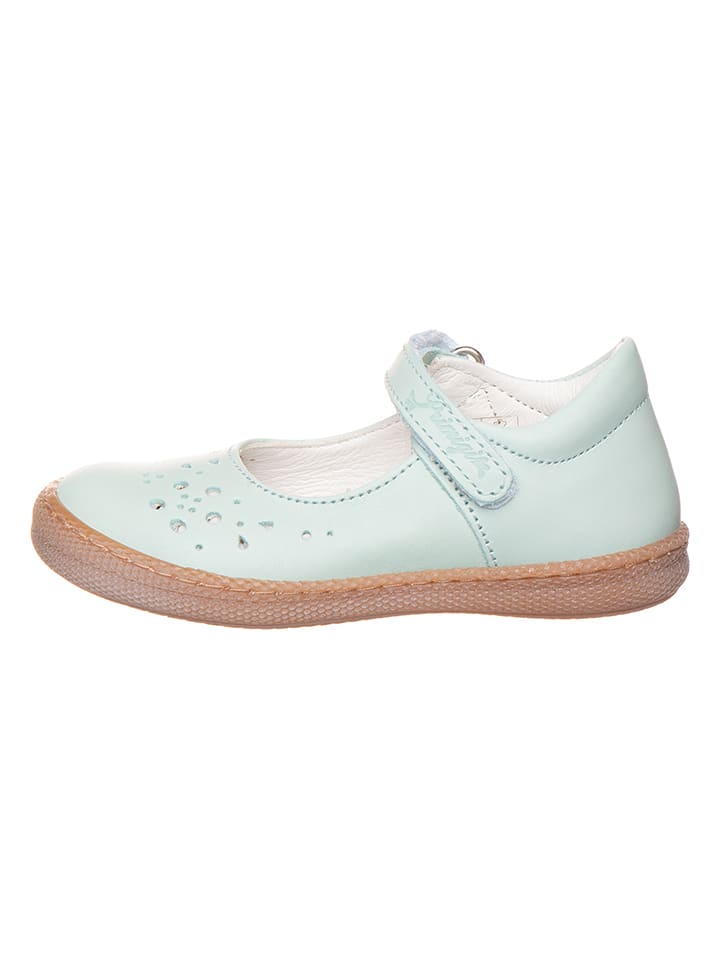 Primigi Skórzane baleriny w kolorze zielonym rozmiar: 28