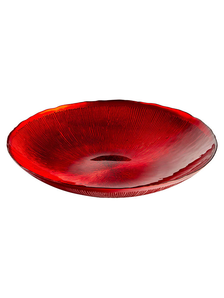Anton Studio Designs Miska dekoracyjna "Crimson Comet" w kolorze czerwonym - Ø 39,5 cm rozmiar: onesize