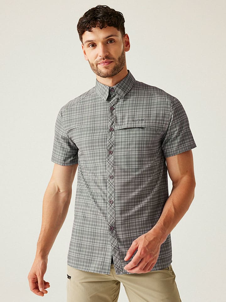 Regatta Koszula funkcyjna "Travel Packaway" w kolorze brązowym rozmiar: S