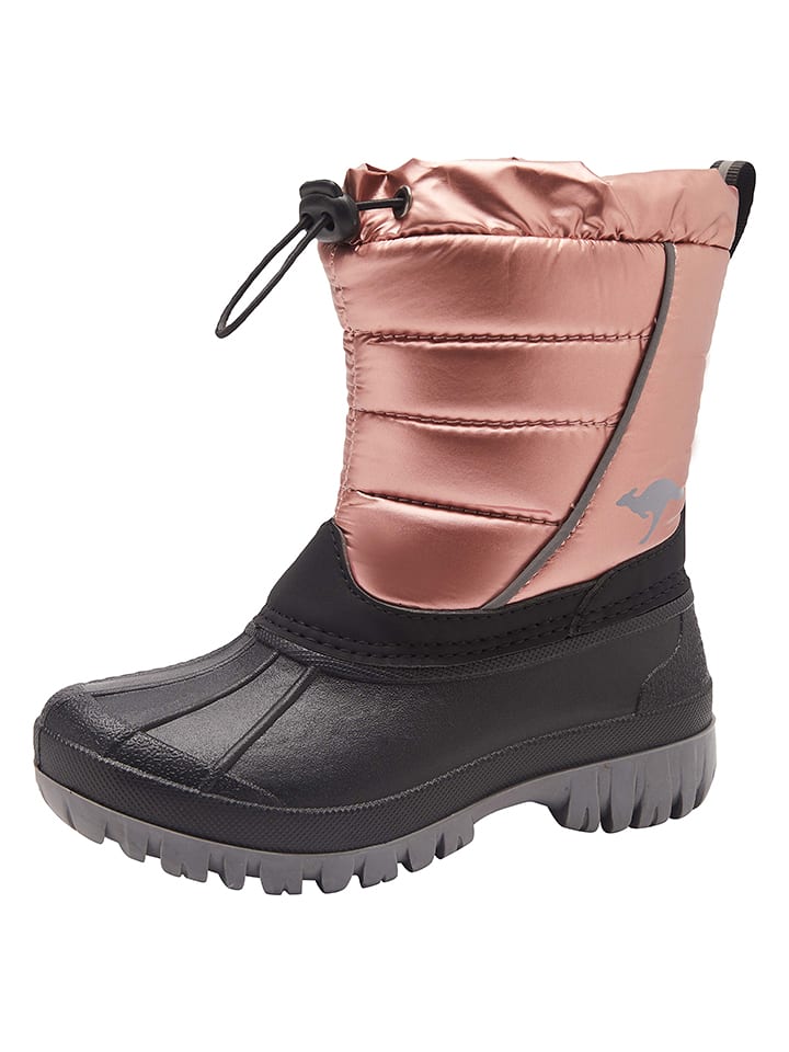 Kangaroos Kozaki zimowe "Ben" w kolorze jasnoróżowo-czarnym rozmiar: 31