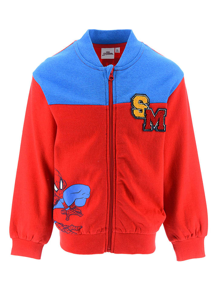 Spiderman Bluza "Spider-Man" w kolorze niebiesko-czerwonym rozmiar: 98
