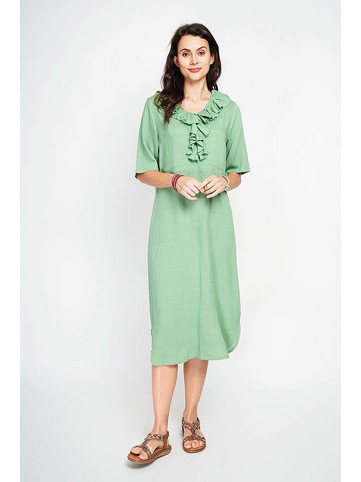 Le Jardin du Lin Sukienka w kolorze jasnozielonym rozmiar: 42