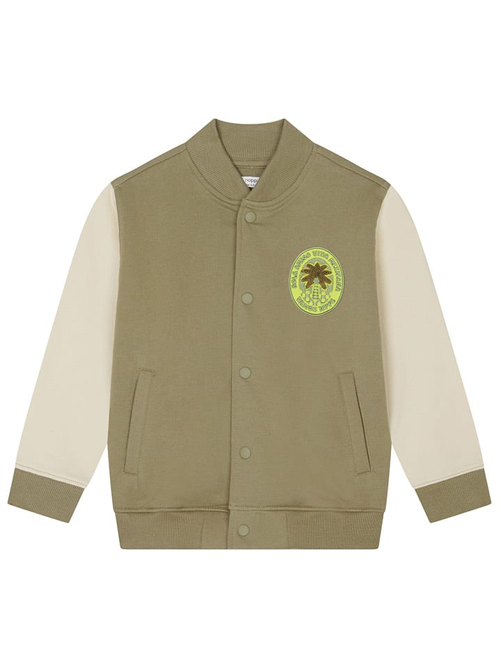 Noppies Kardigan "Lewisville" w kolorze oliwkowo-beżowym rozmiar: 128