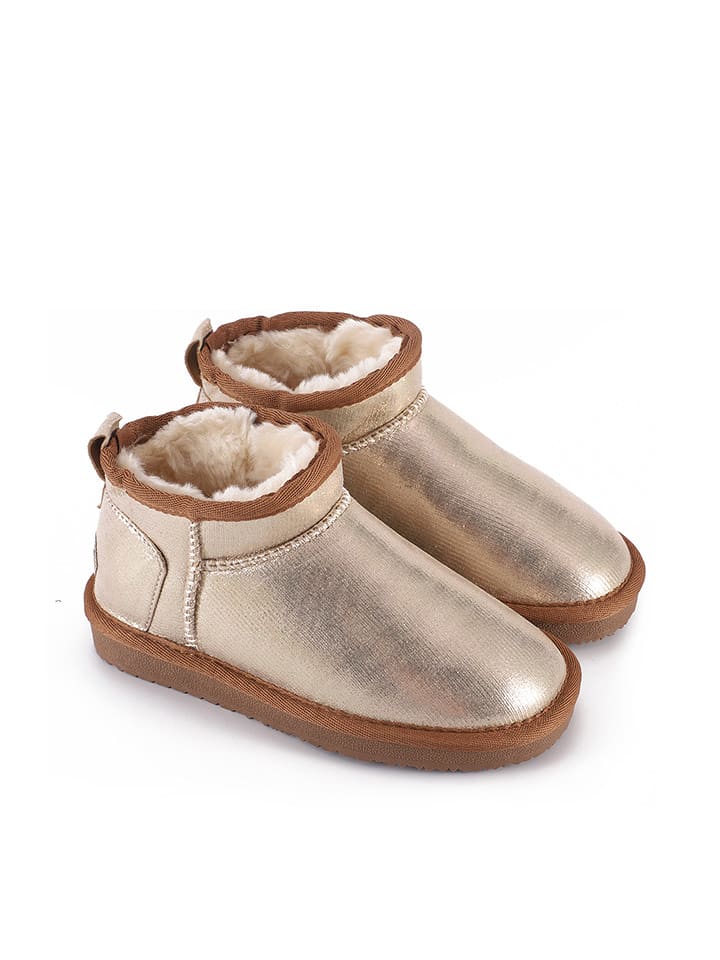 Blackfield Botki zimowe "Mikela" w kolorze beżowym rozmiar: 29