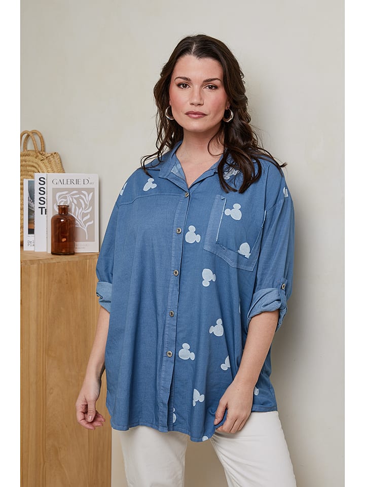 Curvy Lady Koszula w kolorze niebieskim rozmiar: 40/42