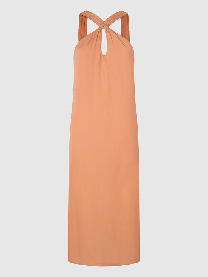 Pepe Jeans Sukienka "Casey" w kolorze brzoskwiniowym rozmiar: S