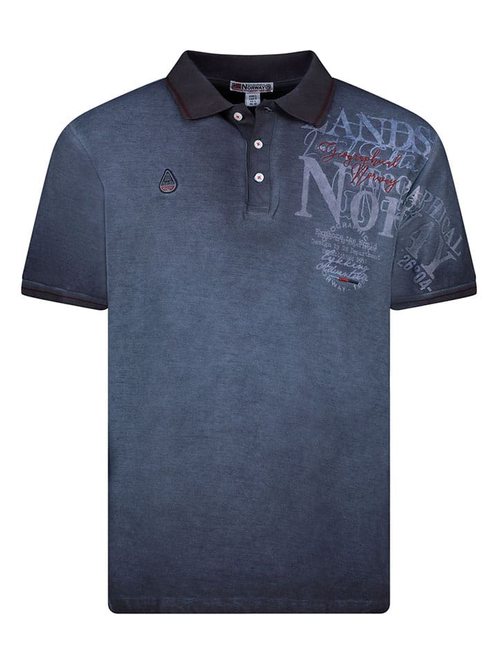 Geographical Norway Koszulka polo "Adventure" w kolorze granatowym rozmiar: S