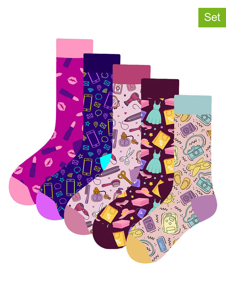 Lucky Socks Skarpety (5 par) ze wzorem rozmiar: 37-44