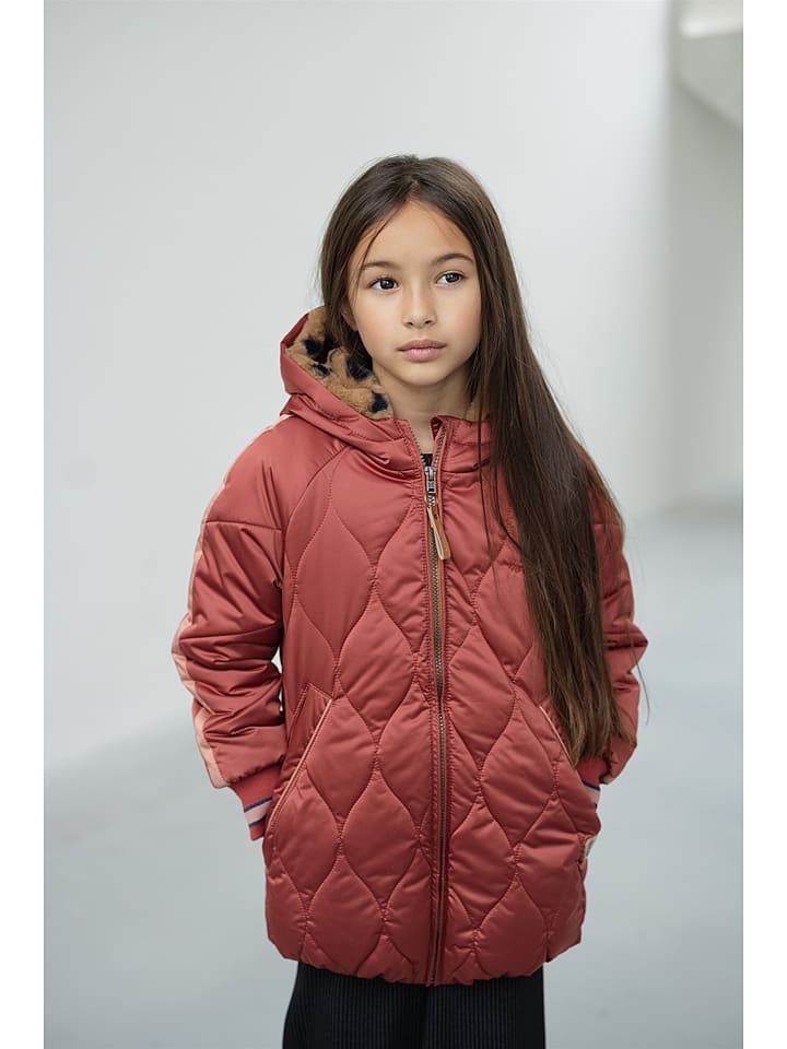 NONO Kurtka pikowana "NoNo Baybee" w kolorze ceglanym rozmiar: 134/140