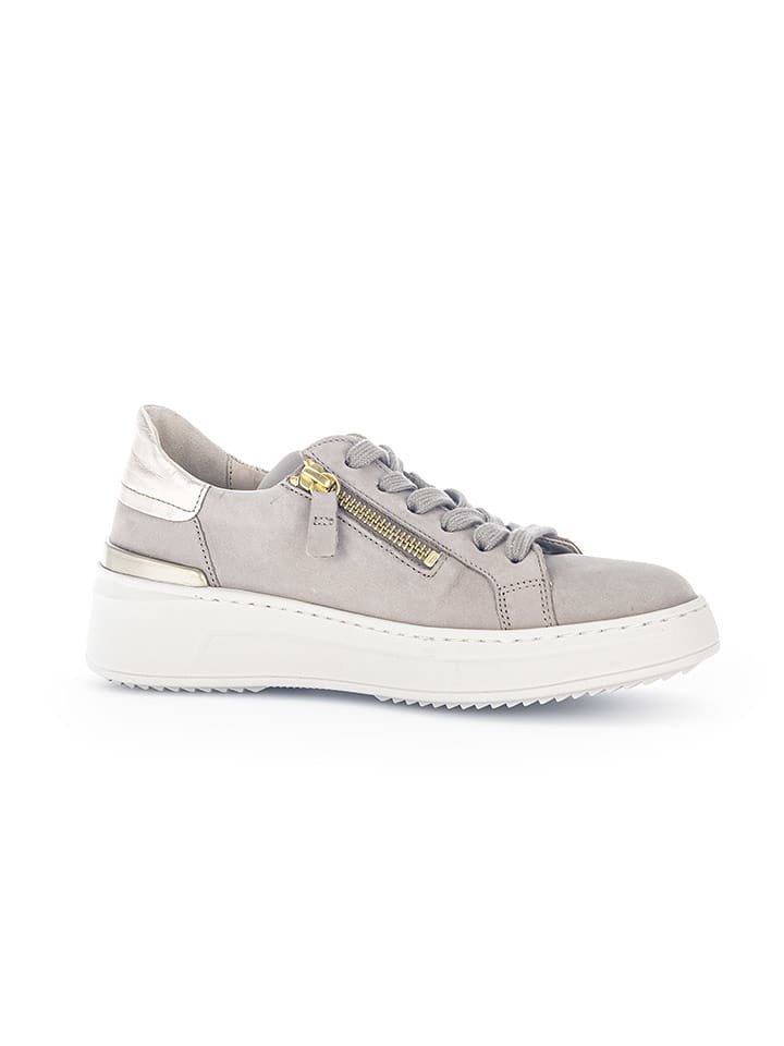 Gabor Skórzane sneakersy w kolorze szarobrązowym rozmiar: 36