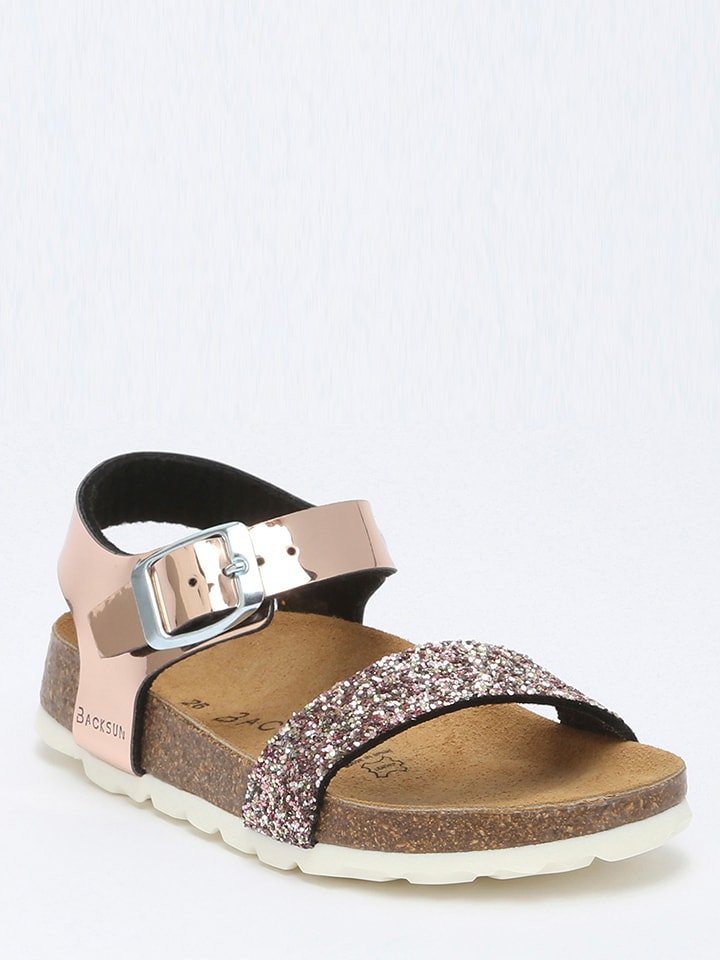 BACKSUN Sandały "Shangri" w kolorze różowozłotym rozmiar: 35