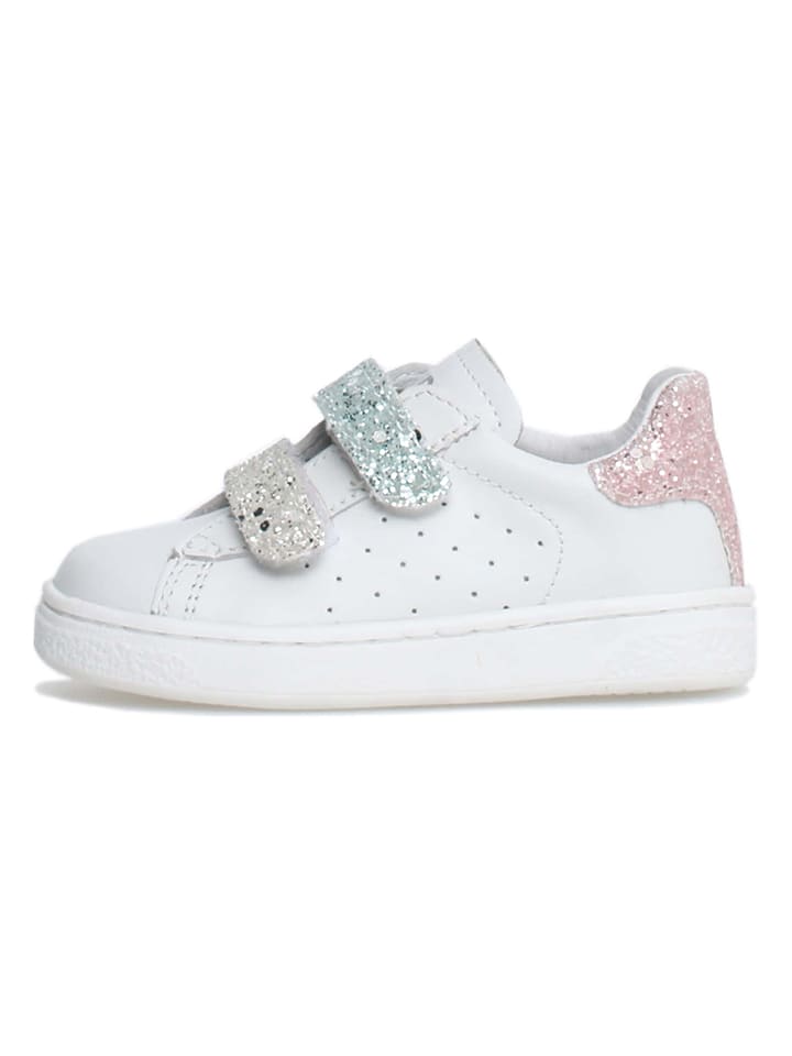 Naturino Skórzane sneakersy "Hasselt" w kolorze białym rozmiar: 24