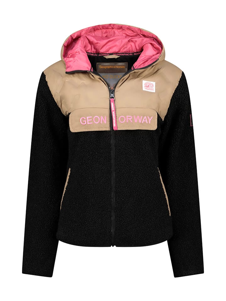 Geographical Norway Kurtka polarowa "Techic" w kolorze czarnym rozmiar: XL