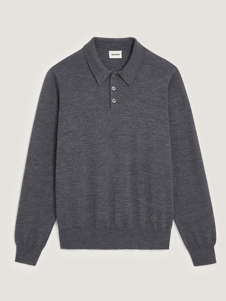 Rodier Wełniany sweter w kolorze szarym rozmiar: XL